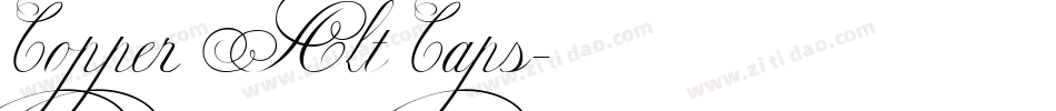 Copper Alt Caps字体转换